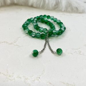 Crack Green Bead Bracelet - 14th August Special