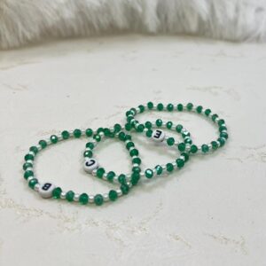Dual Layer Sparkle Custom Letter Bracelet