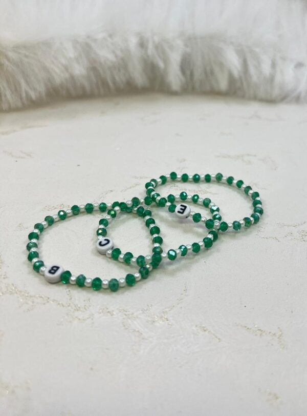 Dual Layer Sparkle Custom Letter Bracelet