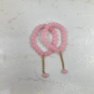 Blush Charm Bracelet Duo – Golden Drop Edition