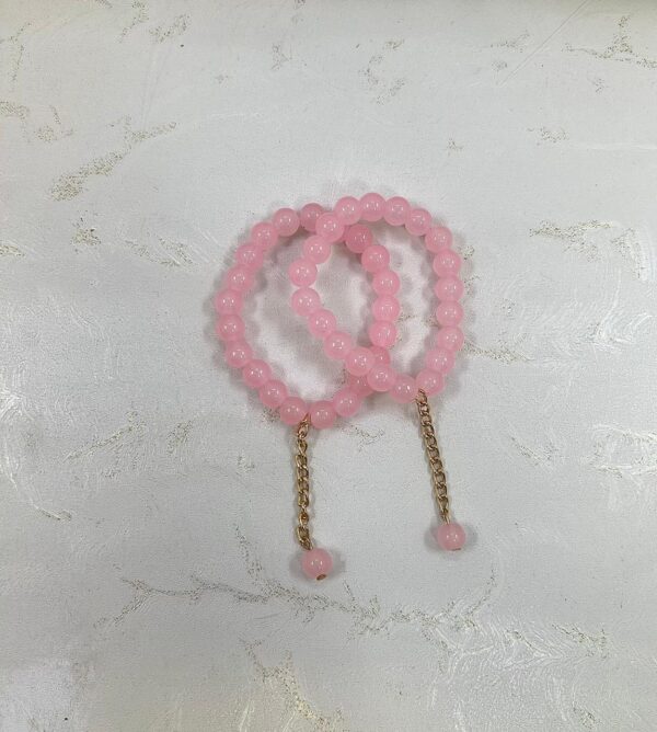 Blush Charm Bracelet Duo – Golden Drop Edition