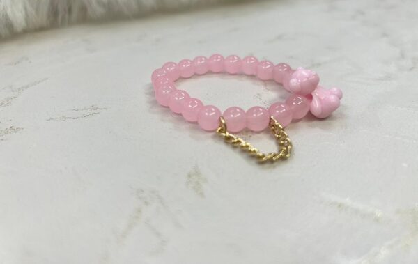 Pink Teddy Bear Bead Bracelet | M.zylo - Image 3