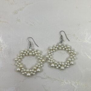 Classic Pearl Hoop Earrings | M.zylo