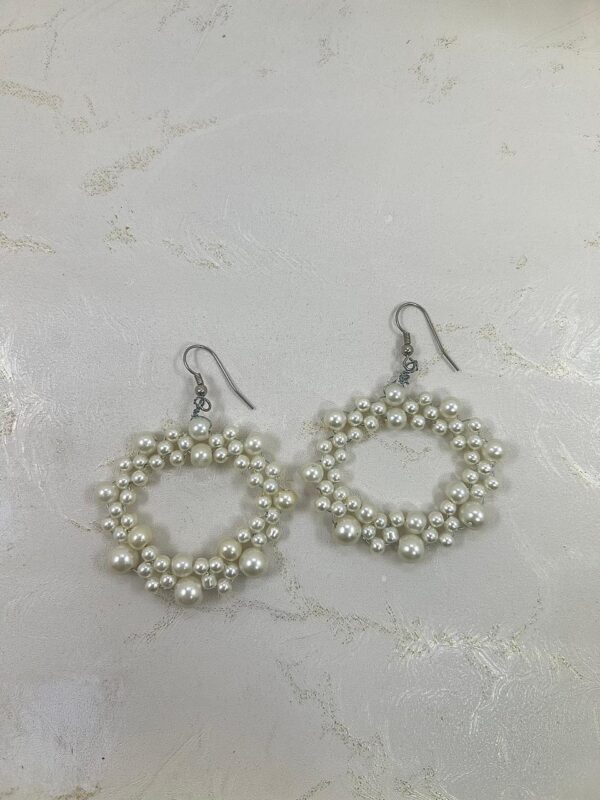 Classic Pearl Hoop Earrings | M.zylo