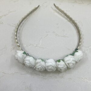 White Rose Headband - Azadi Special | M.Zylo