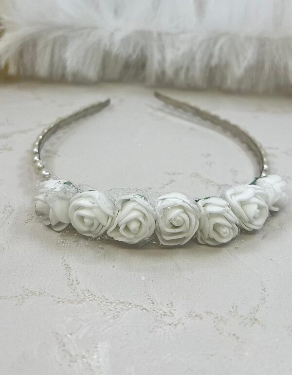 White Rose Headband - Azadi Special | M.Zylo - Image 2