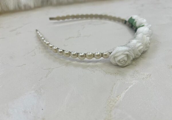 White Rose Headband - Azadi Special | M.Zylo - Image 3