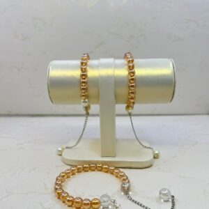 Pearl & Amber Beaded Bracelet - M.Zylo ✨