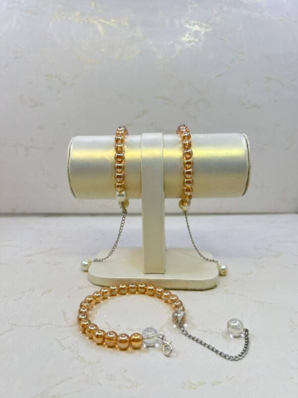 Pearl & Amber Beaded Bracelet - M.Zylo ✨