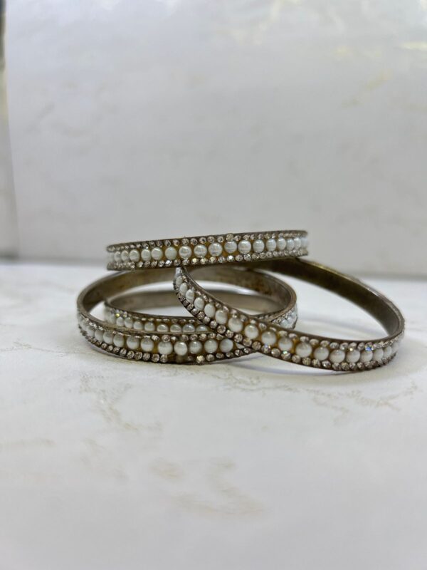 Pearl & Crystal Bangle - Fashion Jewelry ✨ - Image 3