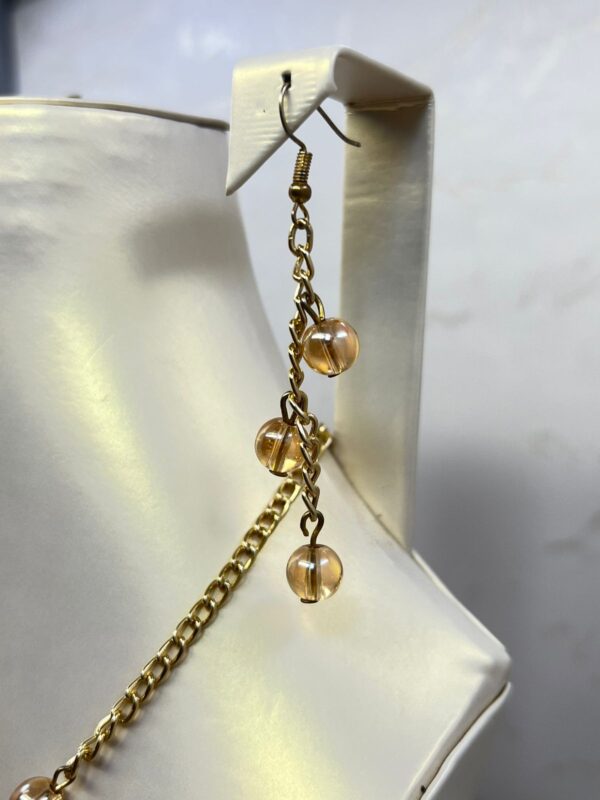 Amber & Pearl Drop Necklace & Earrings - M.Zylo✨ - Image 8
