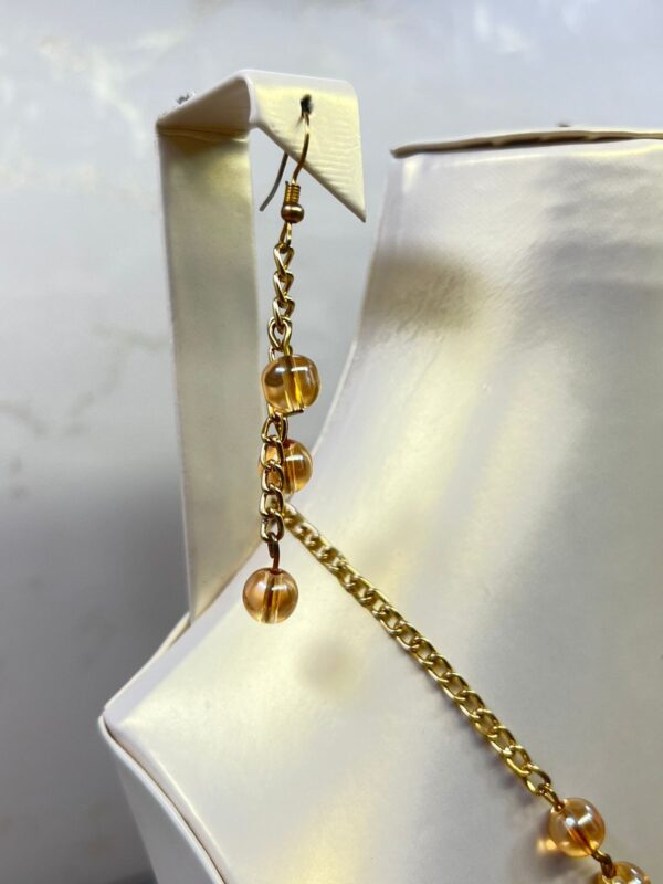 Amber & Pearl Drop Necklace & Earrings - M.Zylo✨ - Image 7