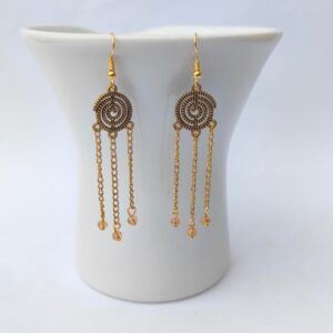 Gold Boho Dangle Earrings - M.Zylo